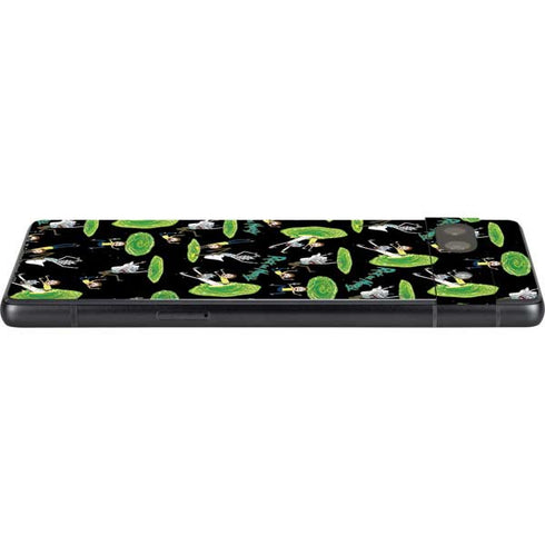 Adult Swim Rick and Morty Portal Pattern Google Pixel 7a Skin
